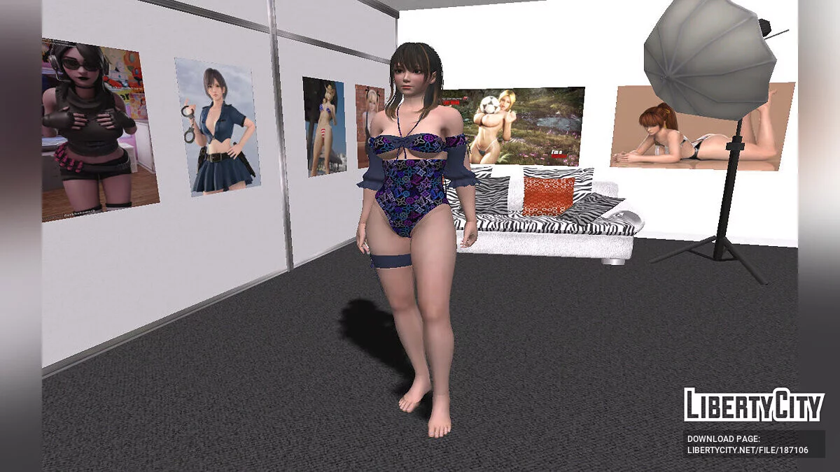 Nanami de DOAXVV en traje de baño / GTA San Andreas