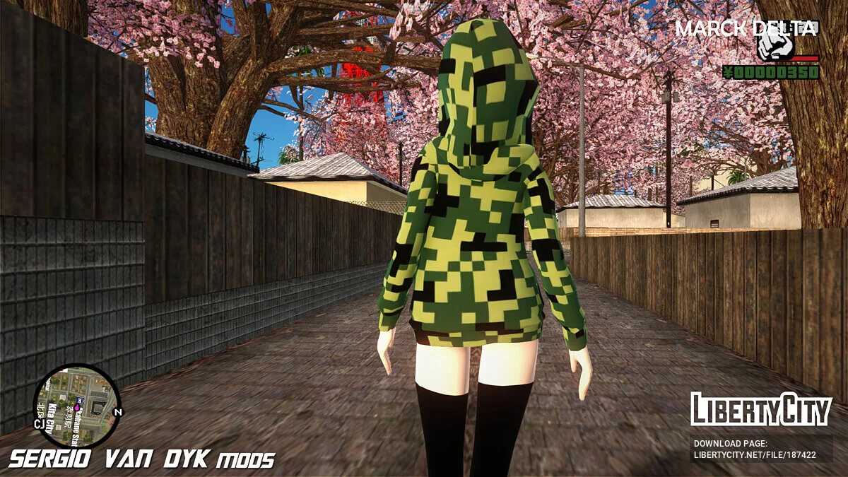 Creeper Girl з Minecraft / GTA San Andreas