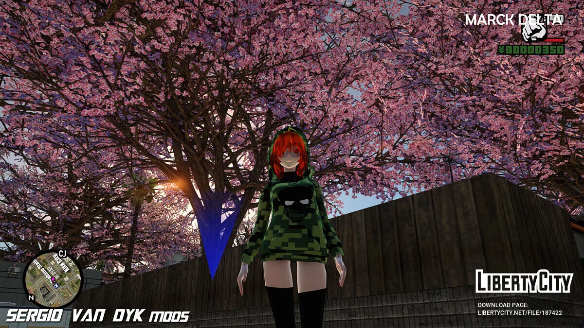 Creeper Girl з Minecraft / GTA San Andreas
