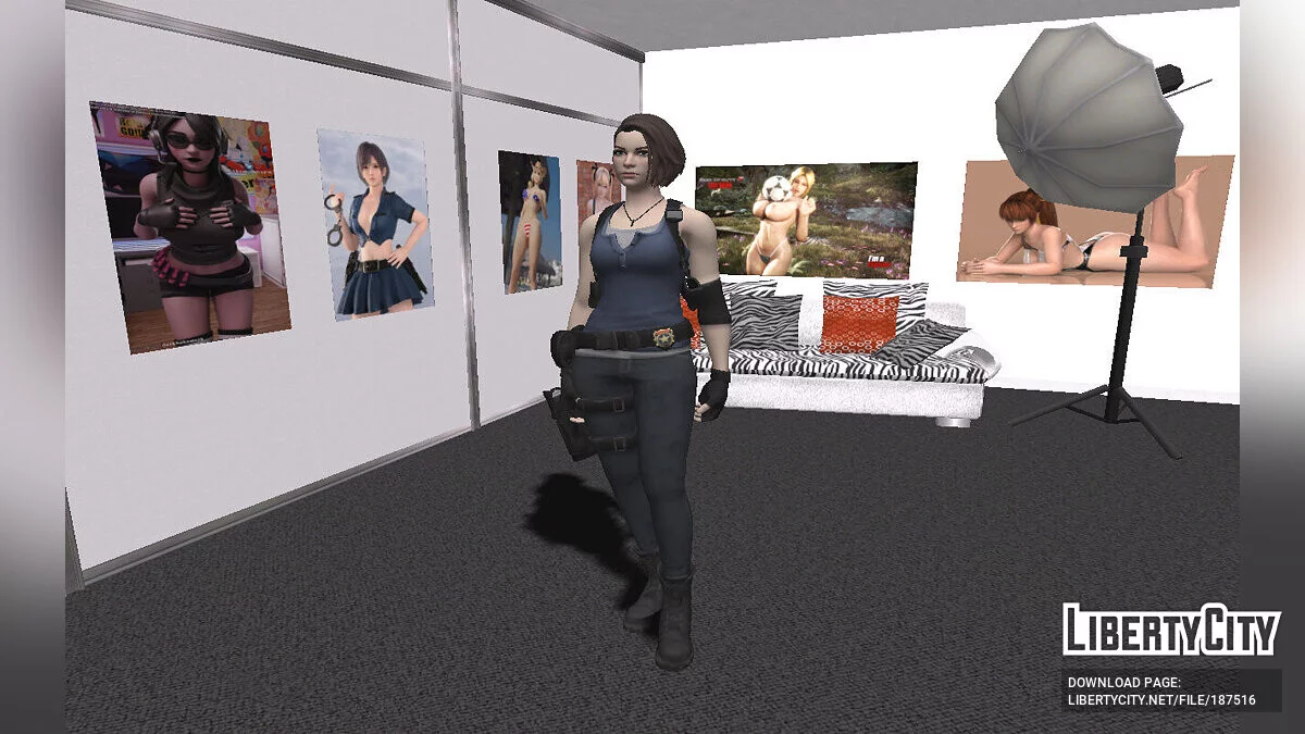 Jill Valentine (Raccoon City) from Fortnite / GTA San Andreas