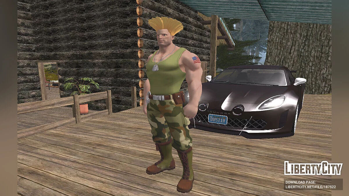 Guile from Fortnite / GTA San Andreas