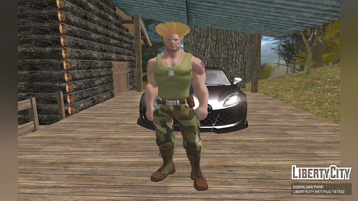 Guile from Fortnite / GTA San Andreas