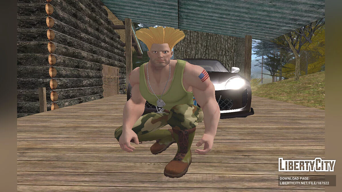Guile from Fortnite / GTA San Andreas