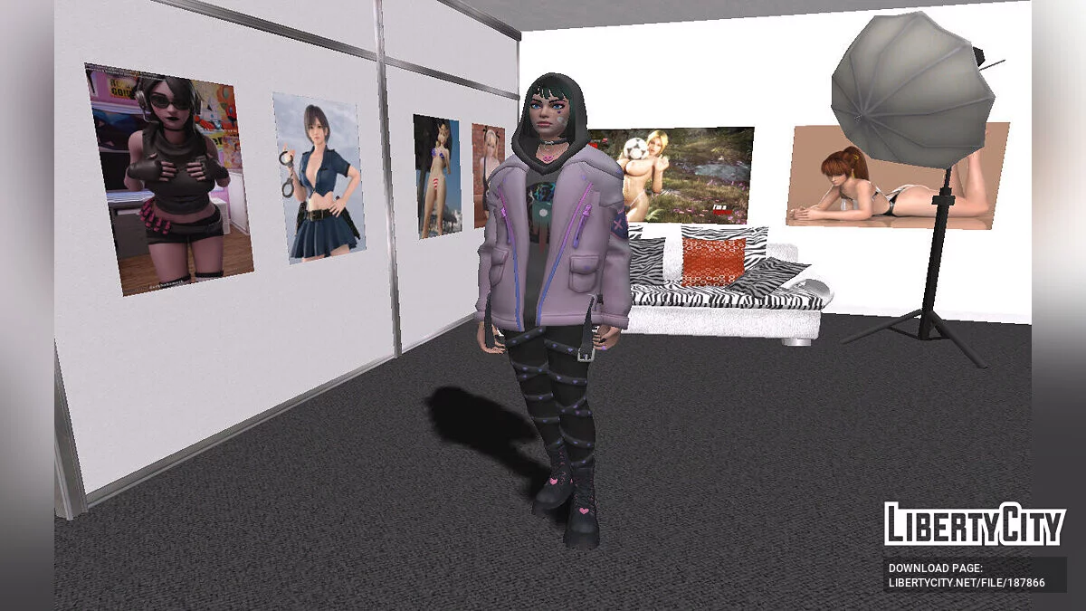 Halley Holo Hail from Fortnite / GTA San Andreas