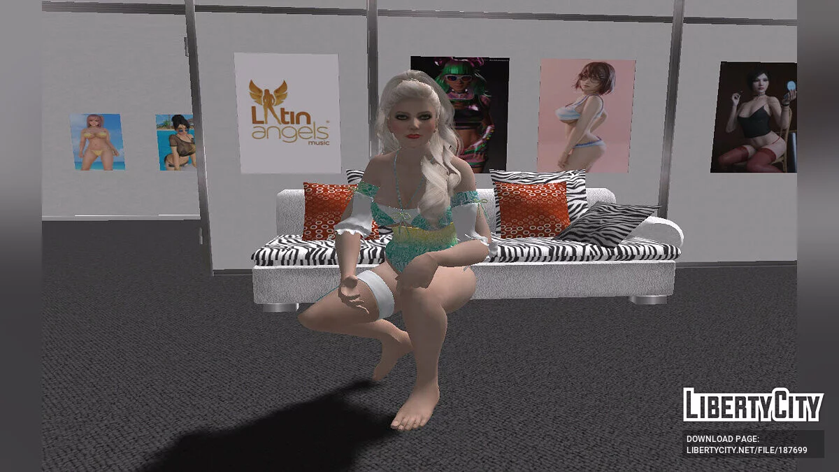Irene Lew from NG3RE In a Dior swimsuit / GTA San Andreas