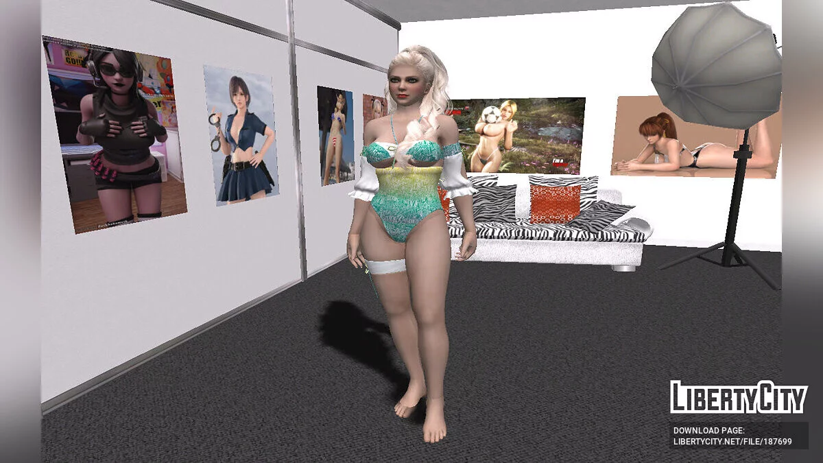 Irene Lew from NG3RE In a Dior swimsuit / GTA San Andreas