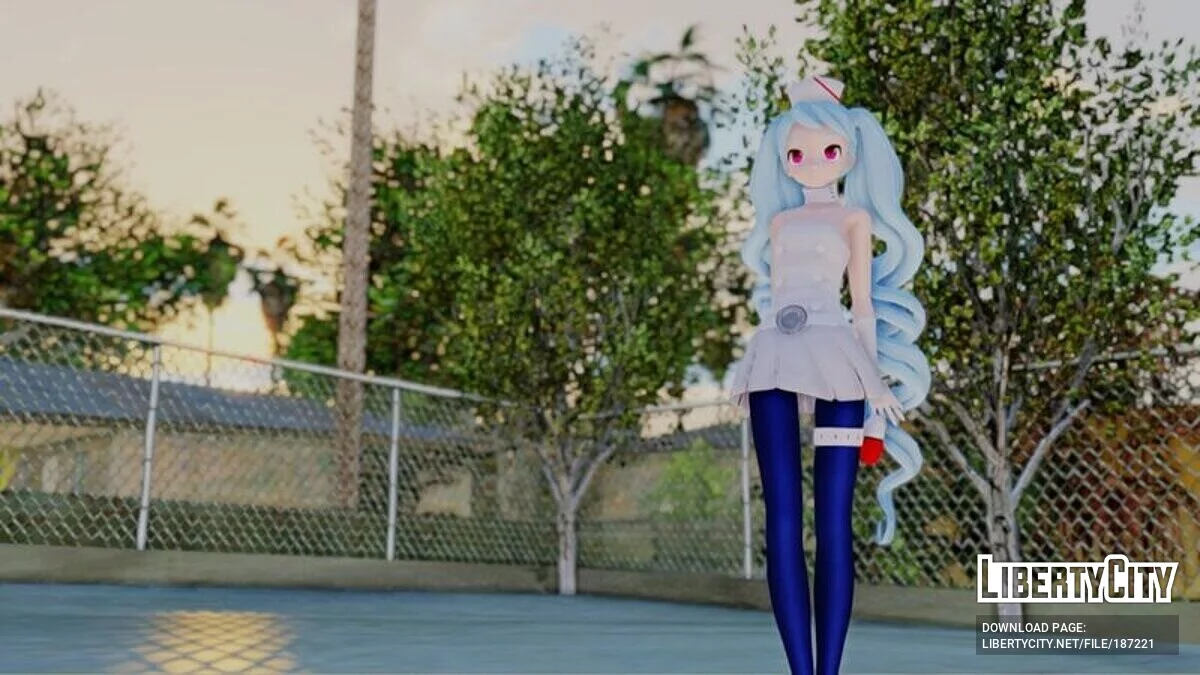 Hatsune Miku im Krankenschwester-Outfit (PDFT) / GTA San Andreas