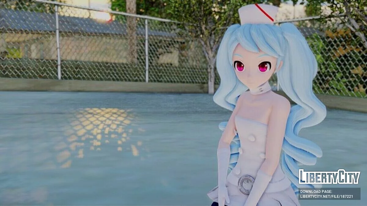 Hatsune Miku im Krankenschwester-Outfit (PDFT) / GTA San Andreas