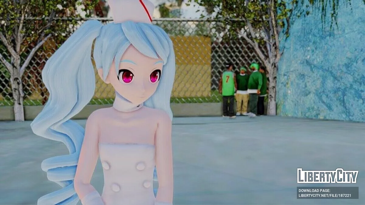 Hatsune Miku im Krankenschwester-Outfit (PDFT) / GTA San Andreas