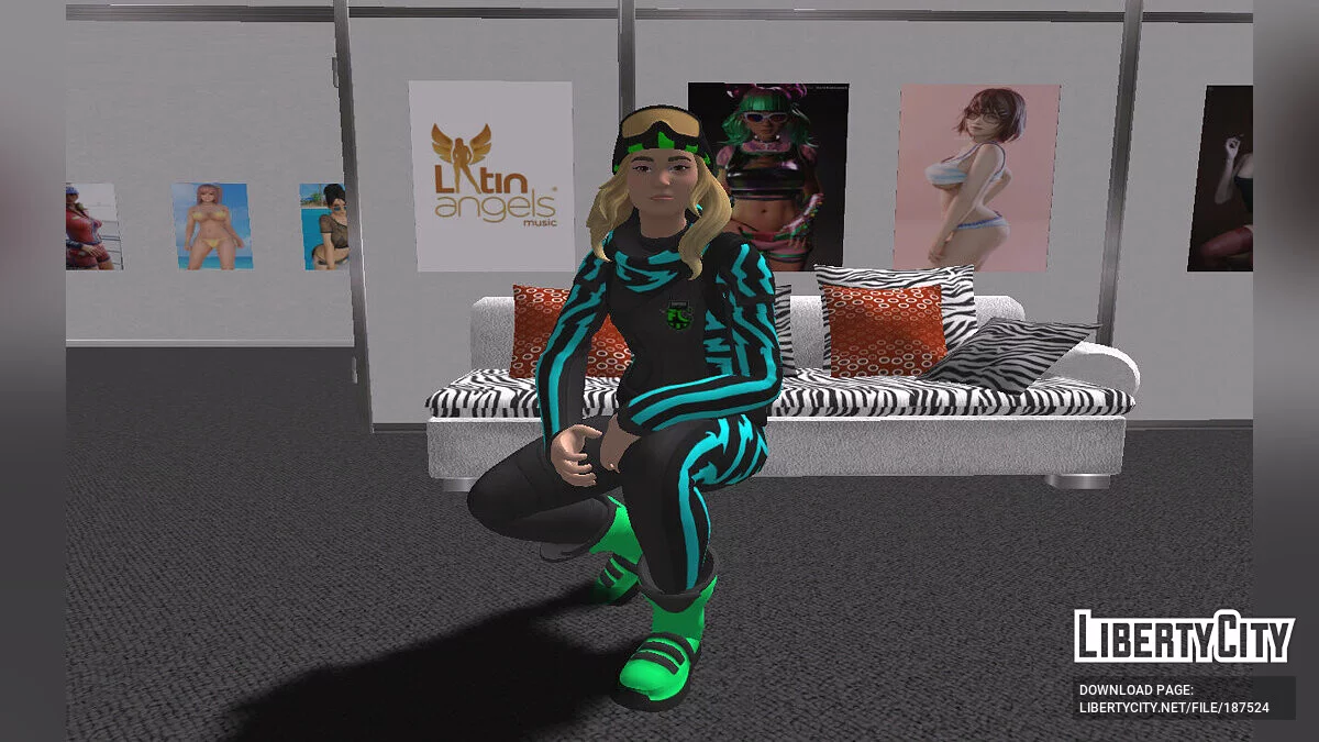 FFC Chloe Kim Home Kit from Fortnite / GTA San Andreas