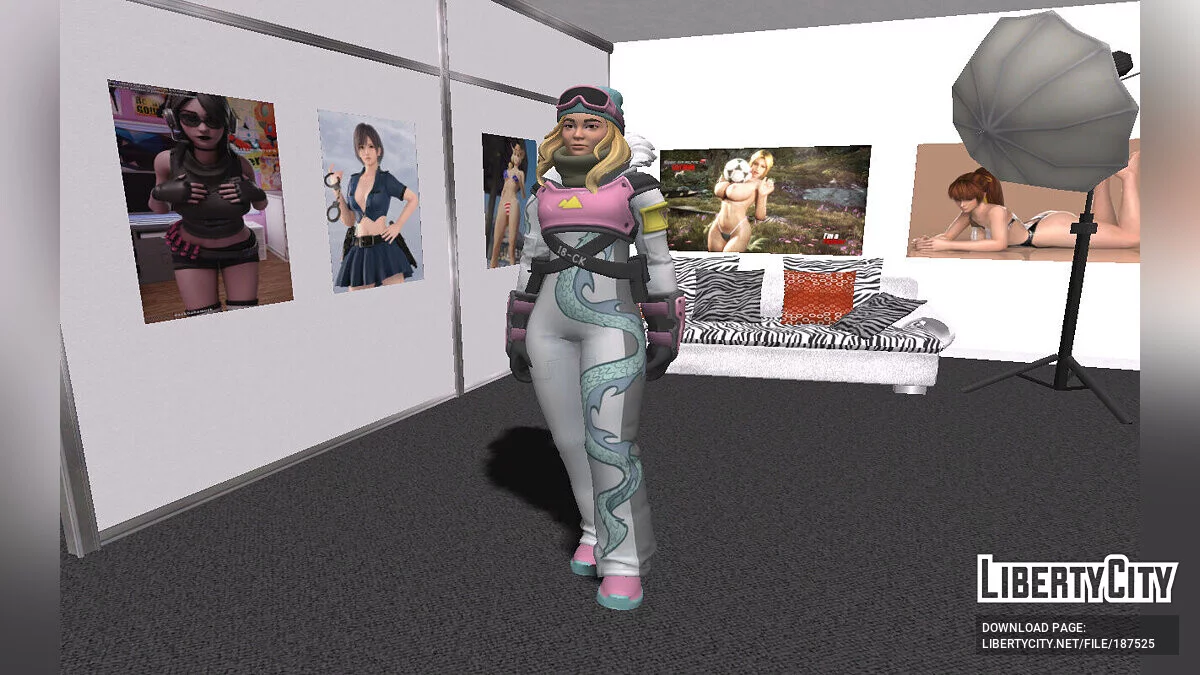 Chloe Kim from Fortnite / GTA San Andreas