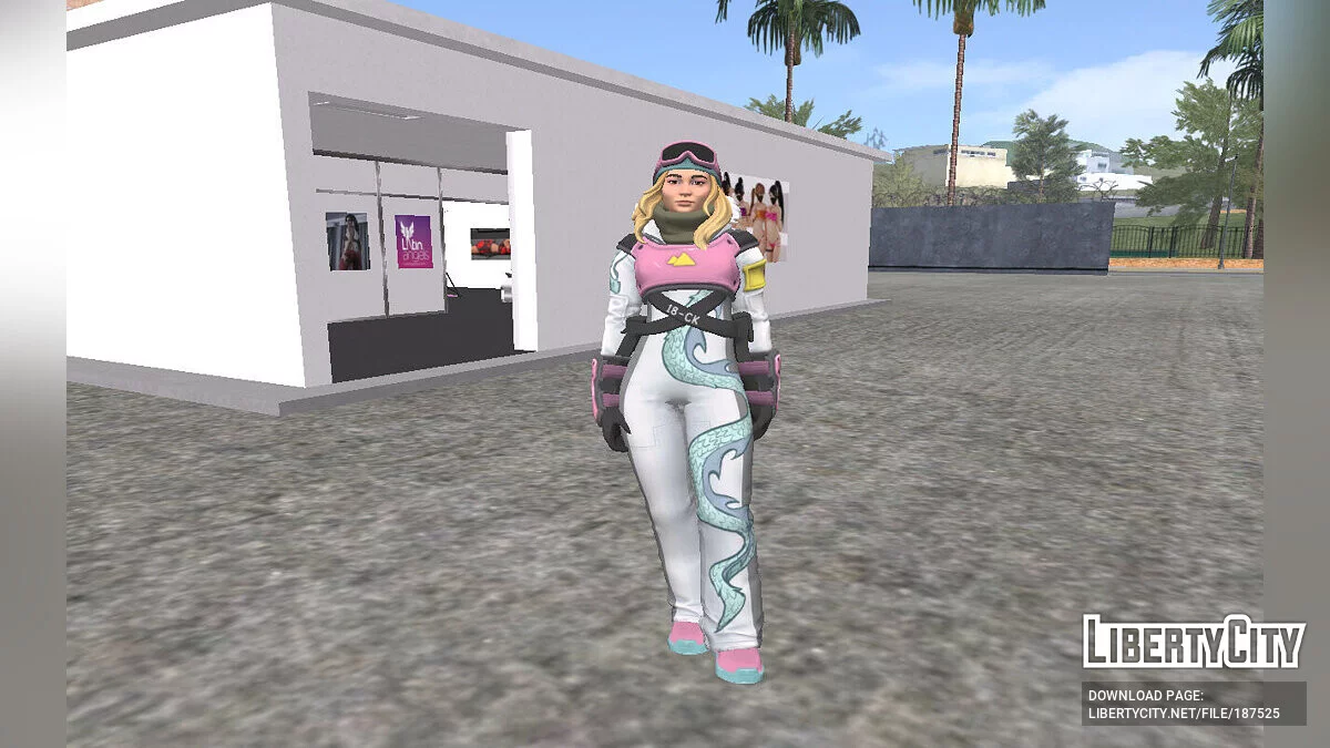 Chloe Kim from Fortnite / GTA San Andreas