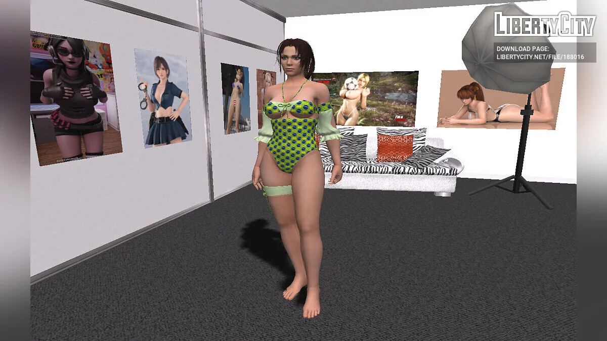 Tekken's Christy Monteiro in a swimsuit (Brazil) / GTA San Andreas