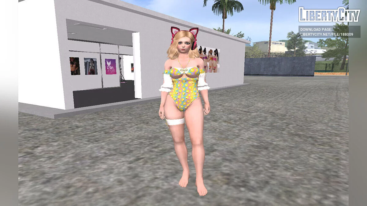 Lucky Chloe aus Tekken im Simpsons-Bikini / GTA San Andreas