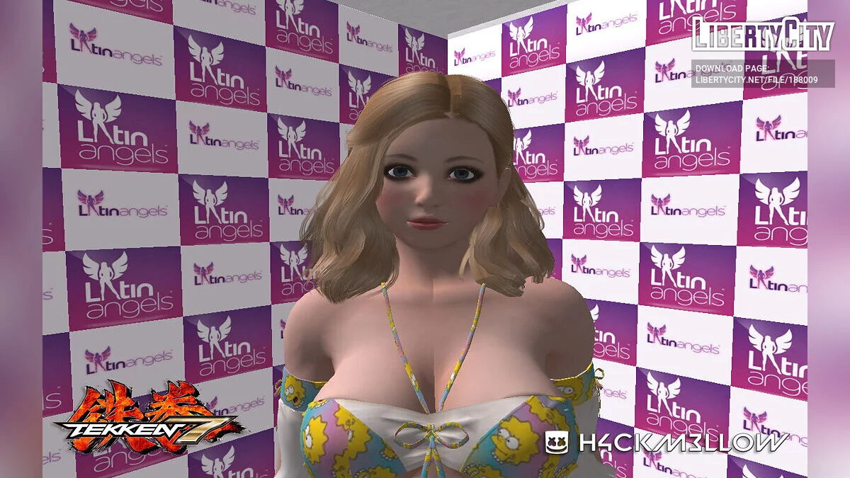Lucky Chloe aus Tekken im Simpsons-Bikini / GTA San Andreas