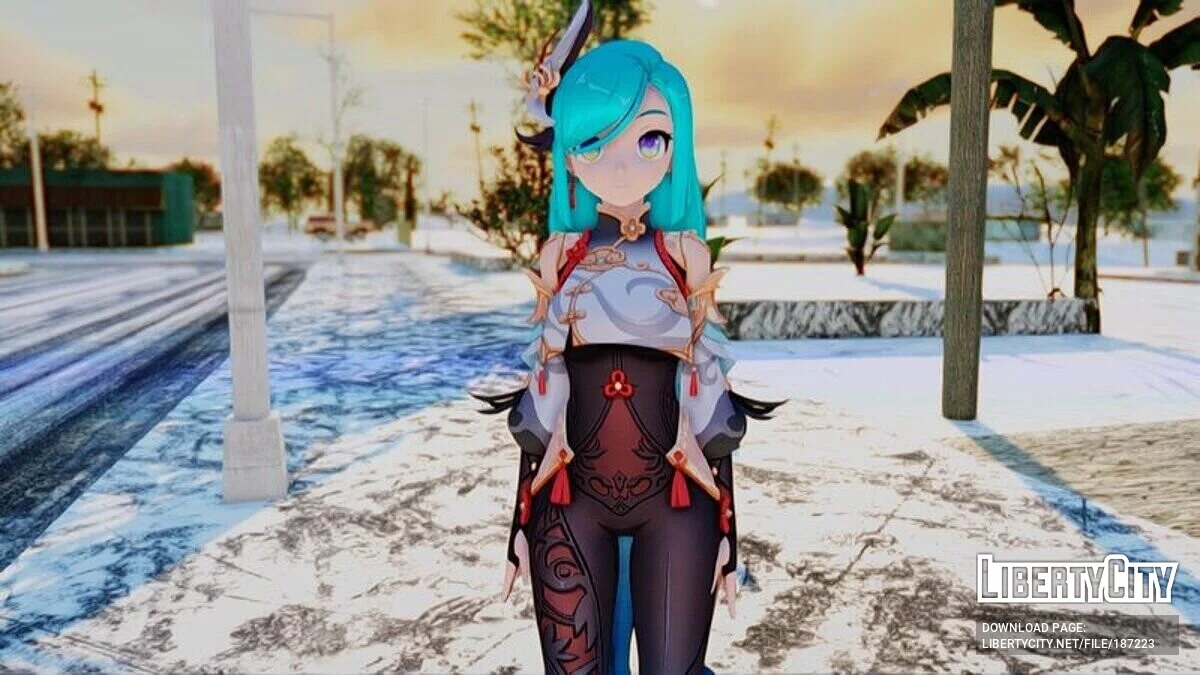 Miku Hatsune Cosplay (PDFT) / GTA San Andreas