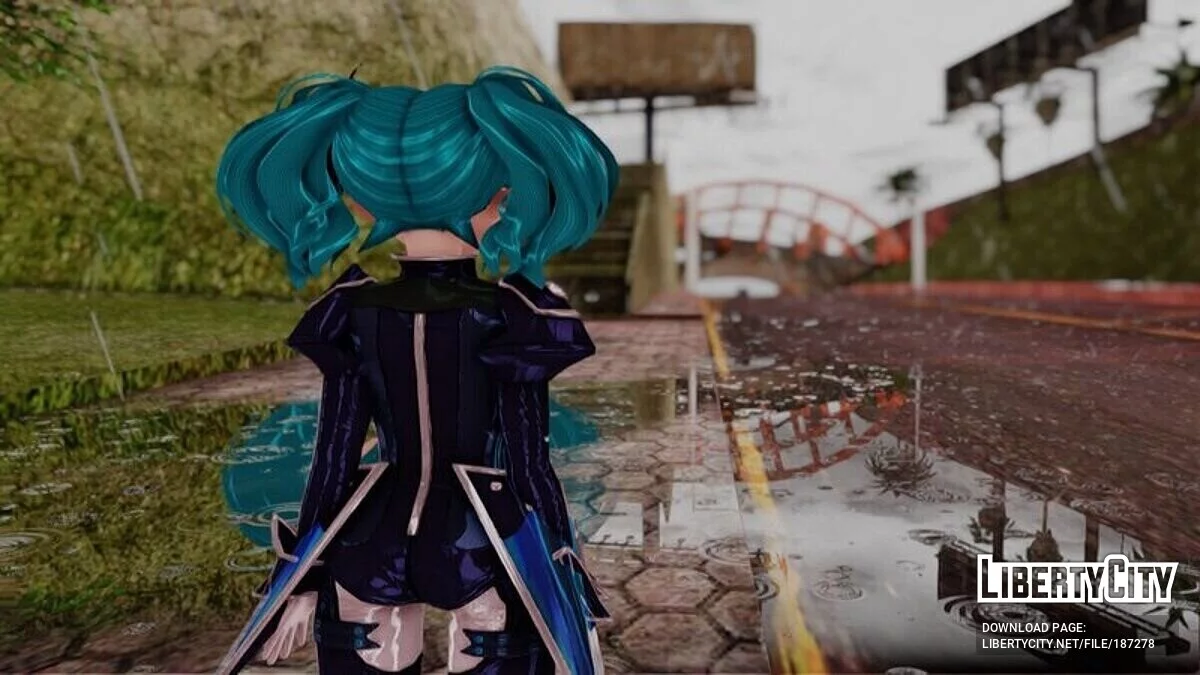Plugin Miku Hatsune (PDFT) / GTA San Andreas