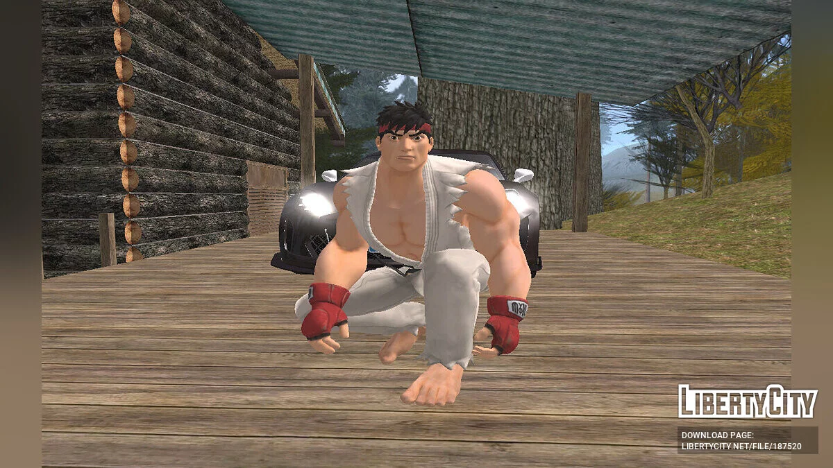 Ryu from Fortnite / GTA San Andreas