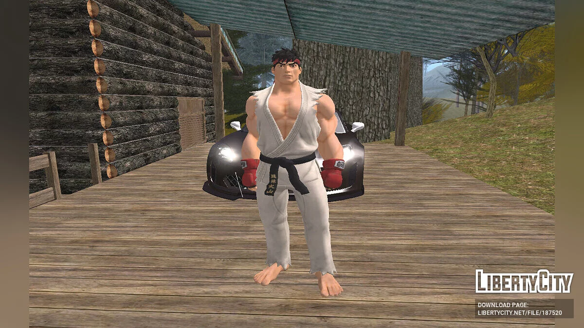 Ryu from Fortnite / GTA San Andreas