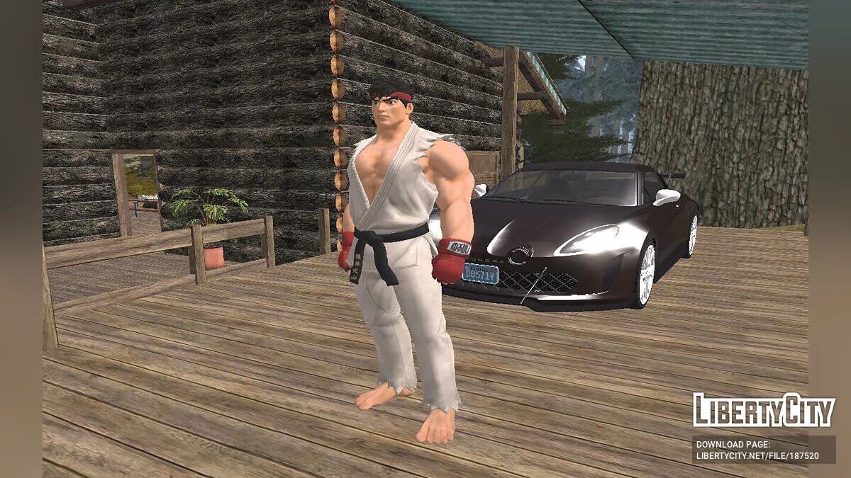 Ryu from Fortnite / GTA San Andreas