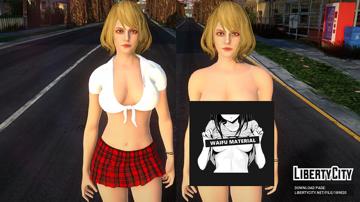 GTA San Andreas Resident Evil 4 Remake Ashley Graham Mod 