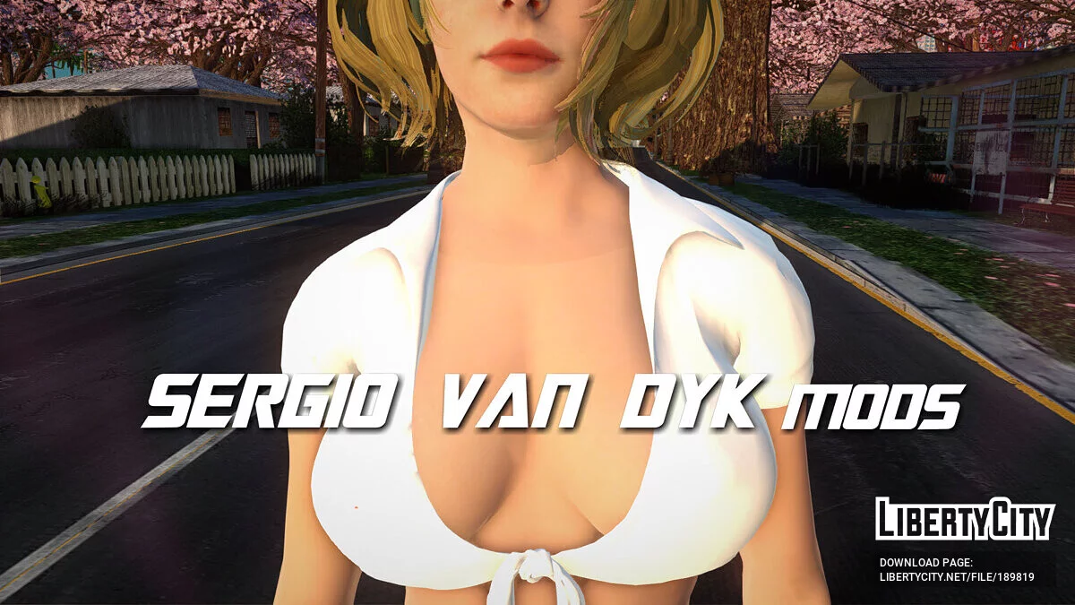 Ashley Graham in school uniform from Resident Evil 4 Remake / GTA San Andreas