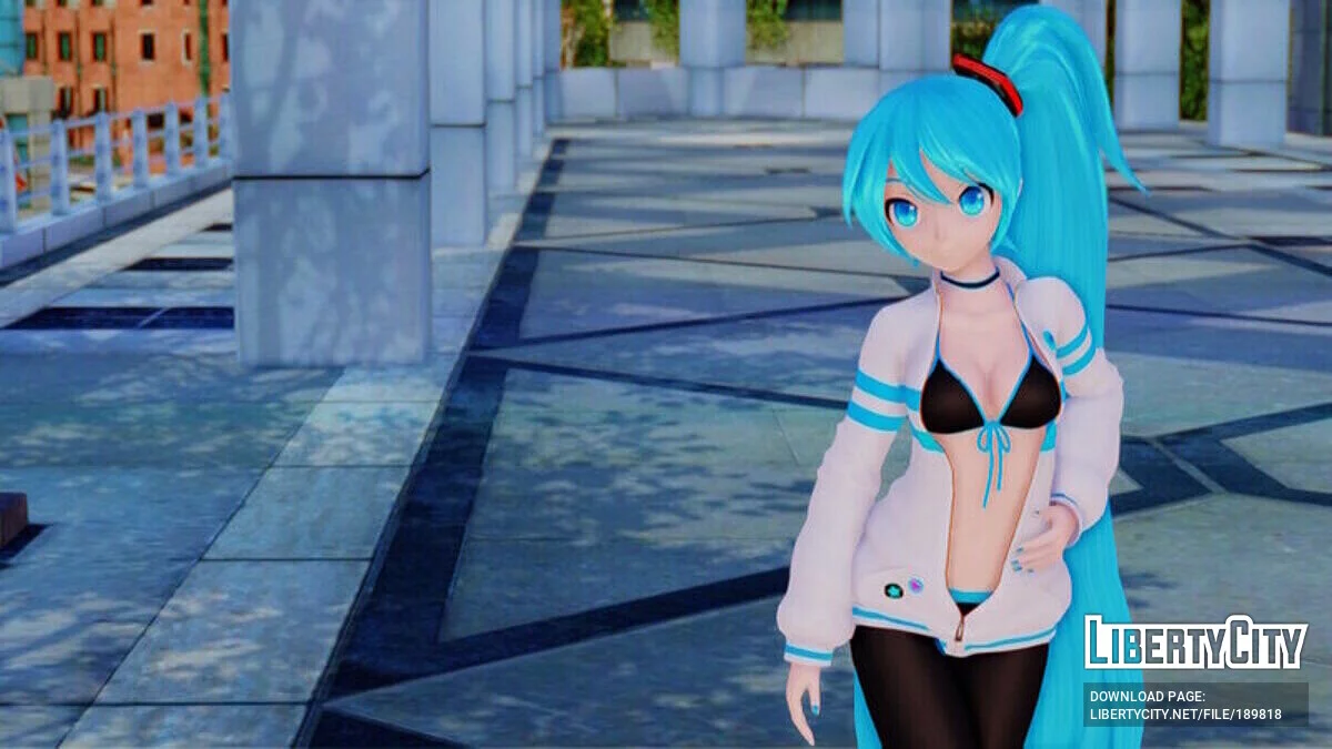 Miku Hatsune im sexy Outfit aus PDFT / GTA San Andreas