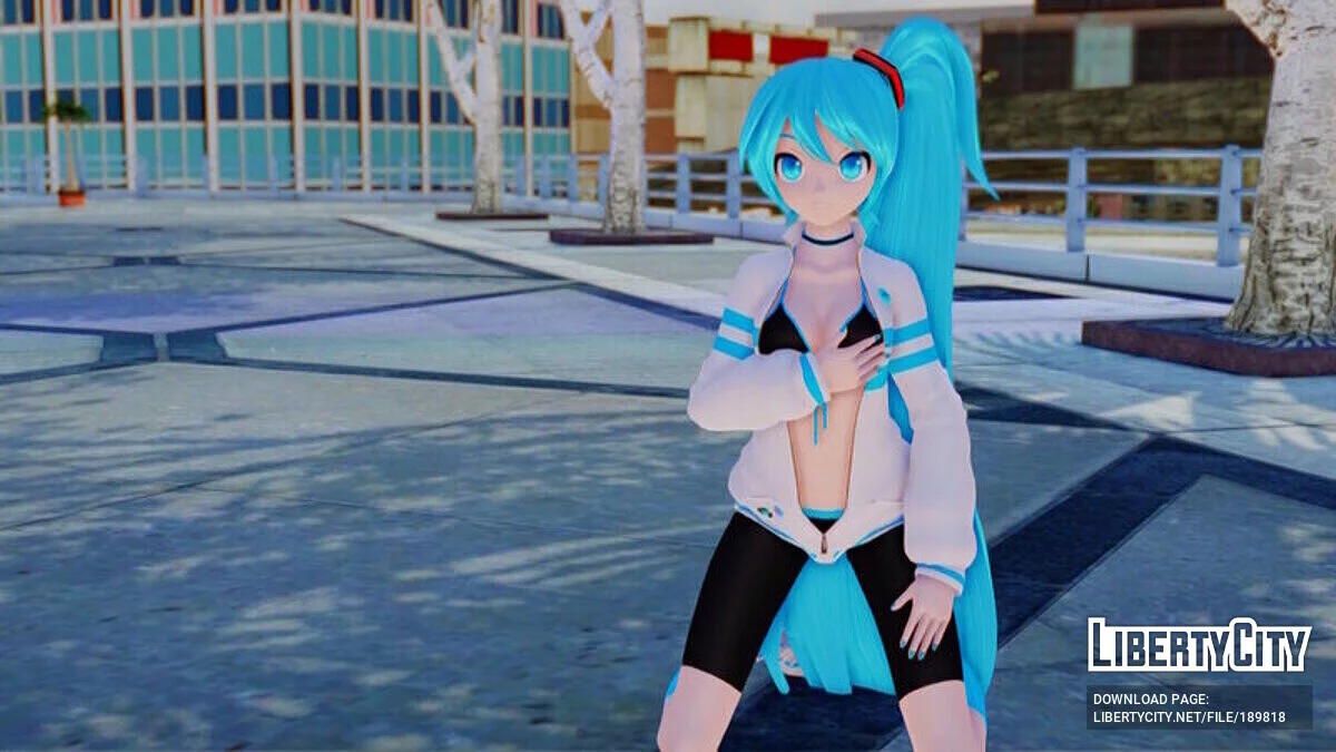 Miku Hatsune im sexy Outfit aus PDFT / GTA San Andreas