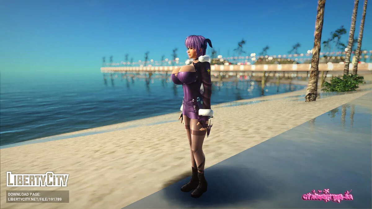 Ayane cosplay sur Aina / GTA San Andreas