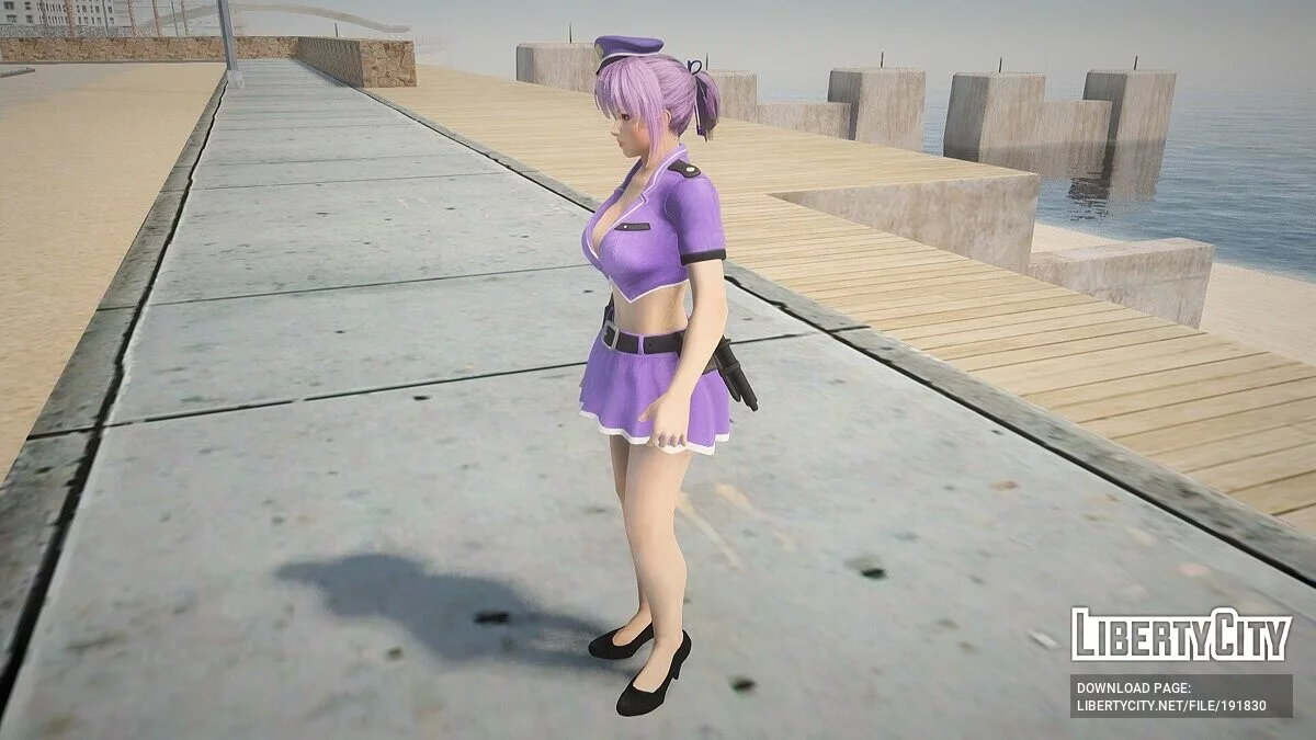 Ayane dalam kostum polisi / GTA San Andreas