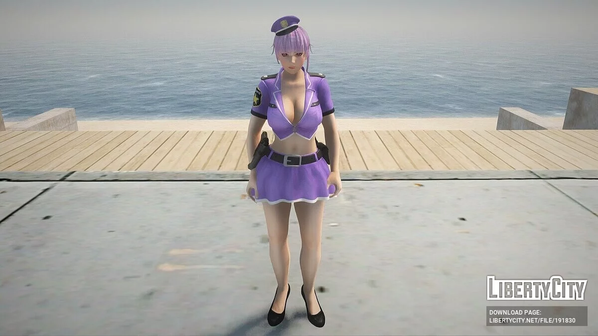 Ayane dalam kostum polisi / GTA San Andreas