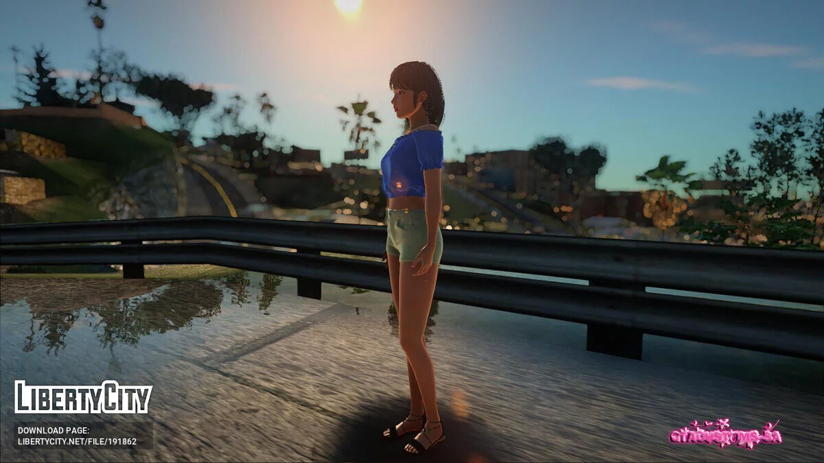 Yuan dalam Celana Pendek Denim / GTA San Andreas
