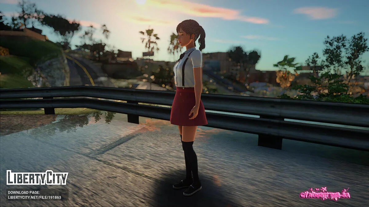 Seragam Sekolah Yuan / GTA San Andreas