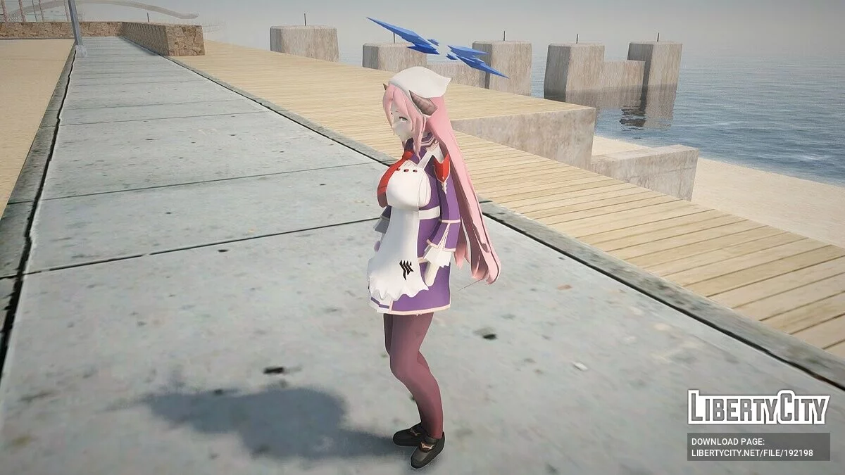 Juri Ushimaki из Blue Archive / GTA San Andreas