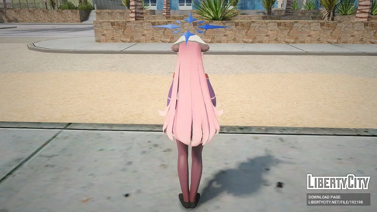 Juri Ushimaki из Blue Archive / GTA San Andreas