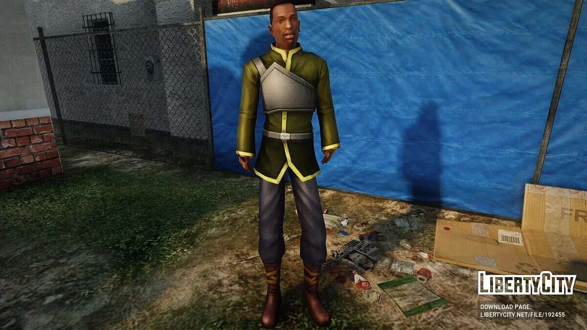 Carl Johnson en tenue de Sword Art Online Newbie / GTA San Andreas