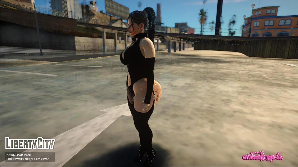 Claire Redfield en traje de látex / GTA San Andreas