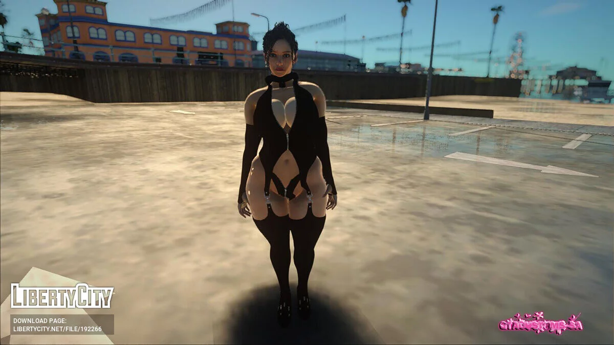 Claire Redfield en traje de látex / GTA San Andreas