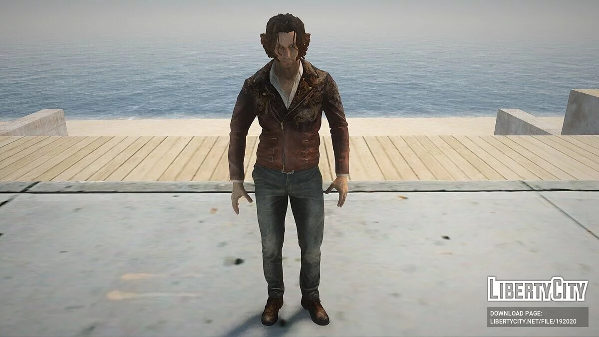 Luis Serra from Resident Evil 4 Remake / GTA San Andreas