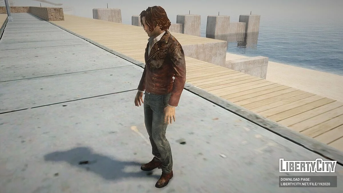 Luis Serra from Resident Evil 4 Remake / GTA San Andreas
