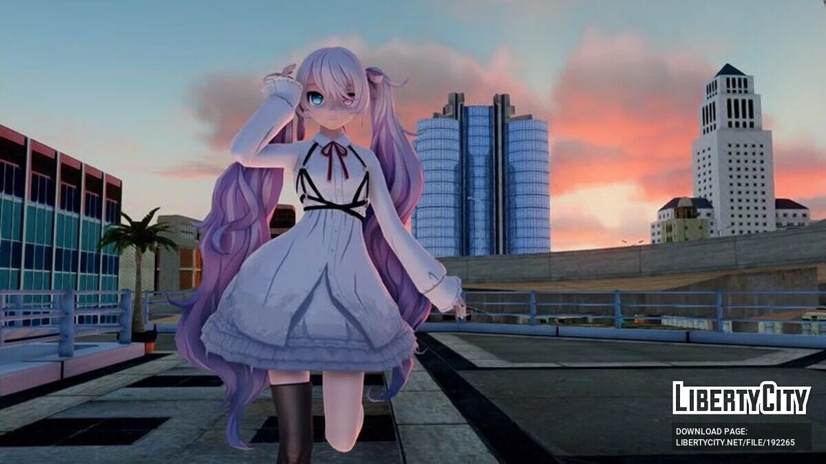 Hatsune Miku 25-ji from PDFT / GTA San Andreas