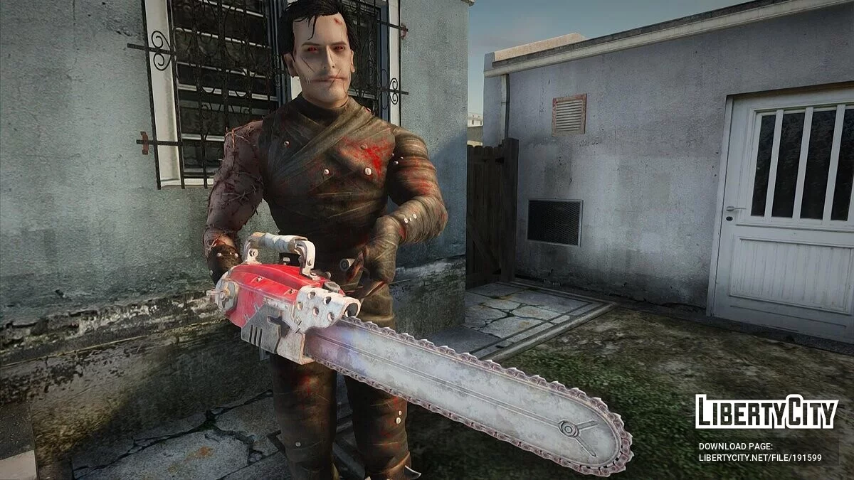Savini Ash dari Evil Dead: The Game + senjata baru / GTA San Andreas