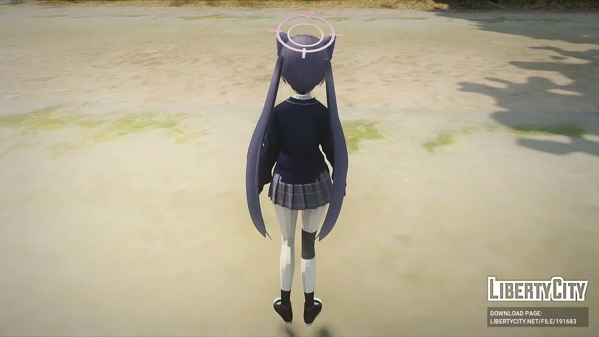 Serika Kuromi de Blue Archive / GTA San Andreas