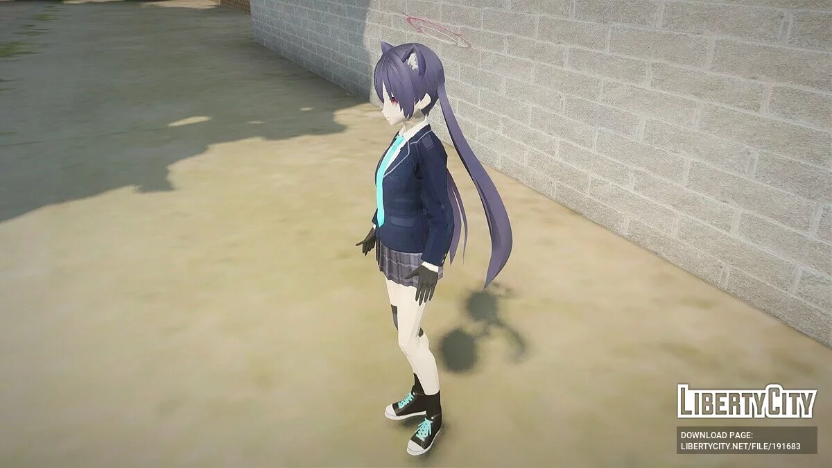 Serika Kuromi de Blue Archive / GTA San Andreas