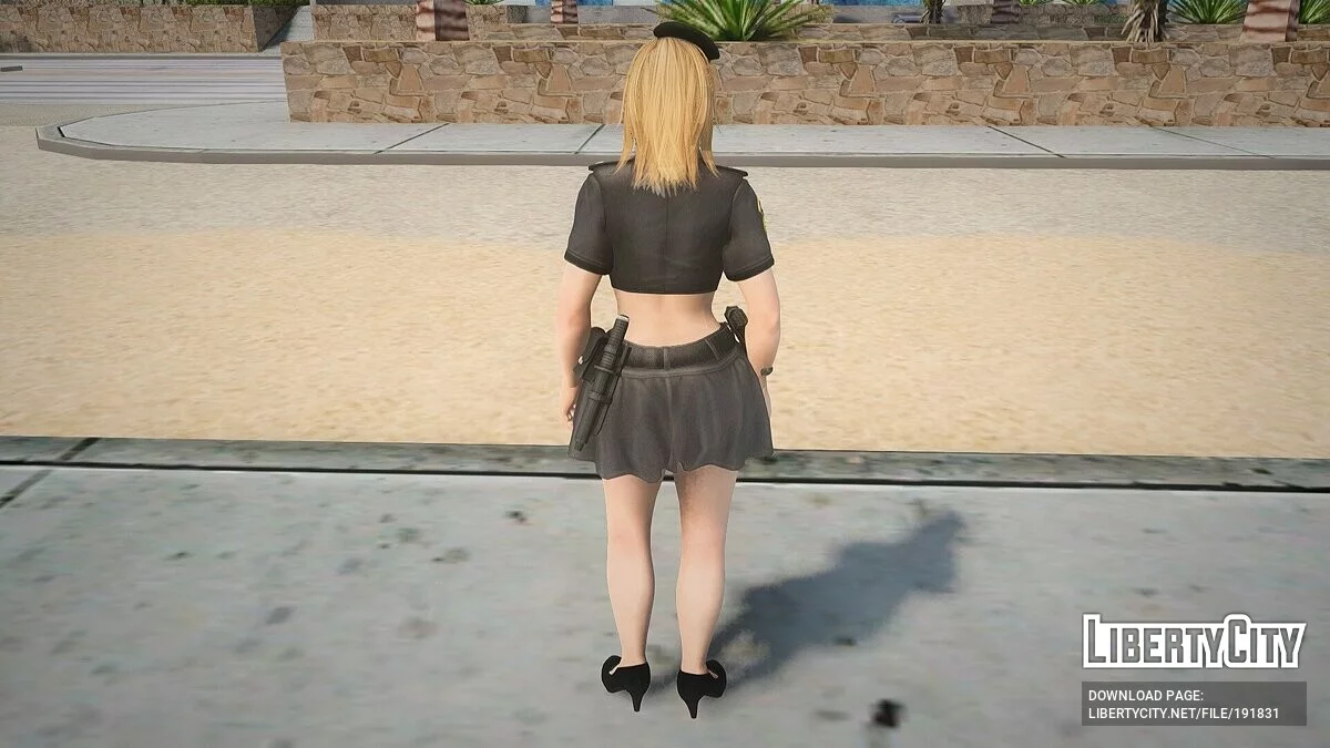 Tina Armstrong dalam Kostum Polisi / GTA San Andreas