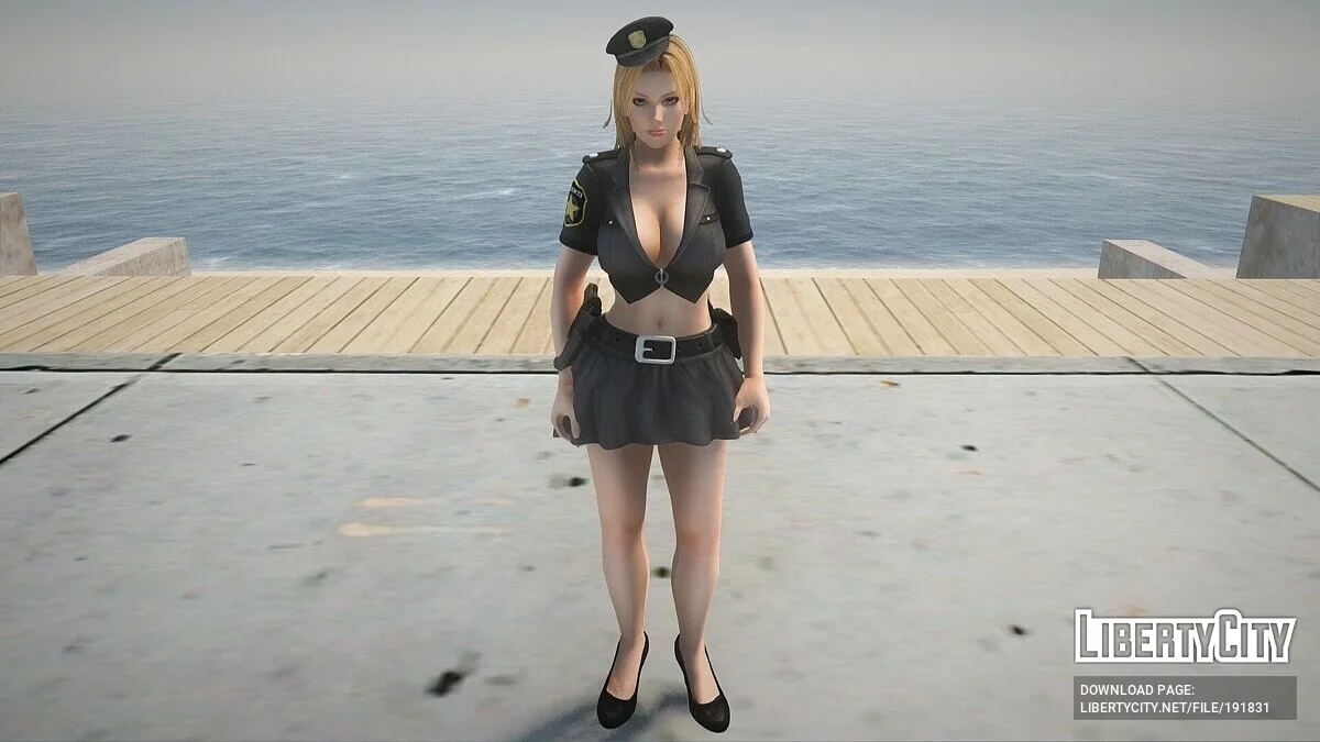 Tina Armstrong dalam Kostum Polisi / GTA San Andreas