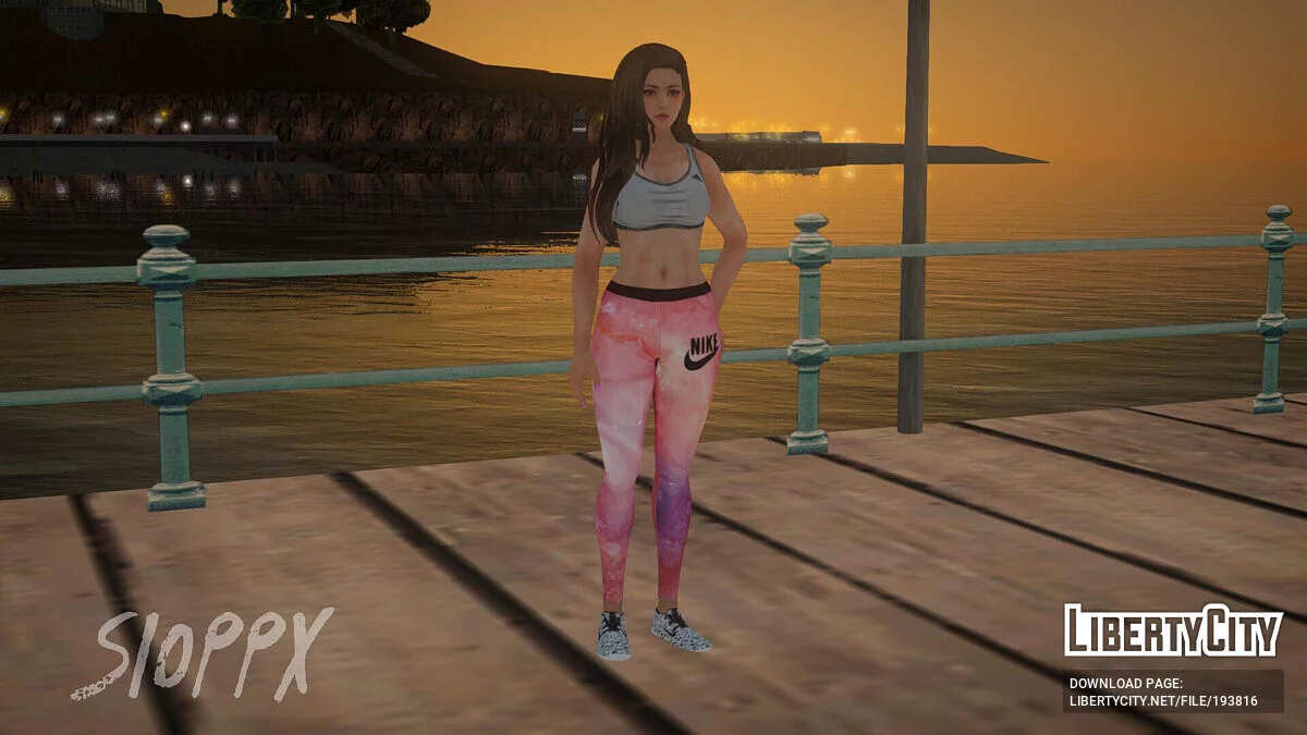Май Ширануї Довге волосся Спортивний одяг / GTA San Andreas