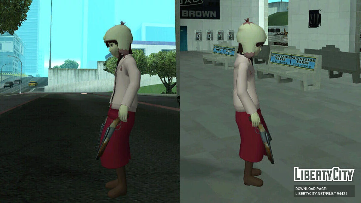 Lain Iwakura Ped - Serial Experiments Lain / GTA San Andreas