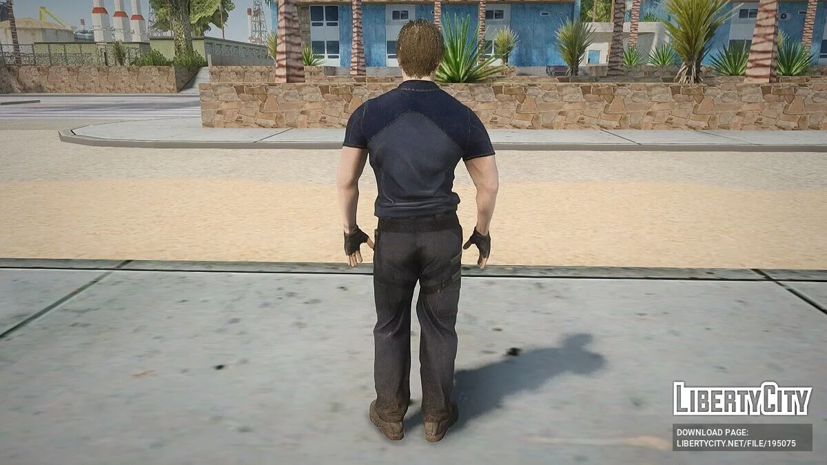 Léon Scott Kennedy de Resident Evil 4 Remake / GTA San Andreas