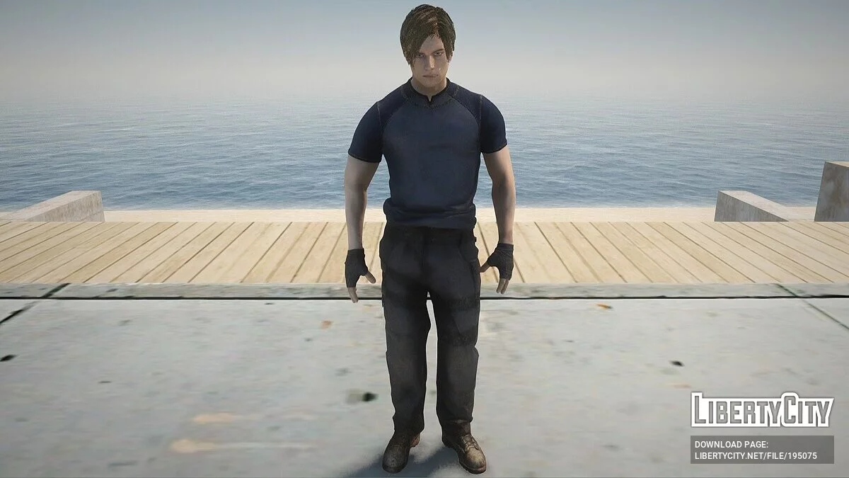 Léon Scott Kennedy de Resident Evil 4 Remake / GTA San Andreas